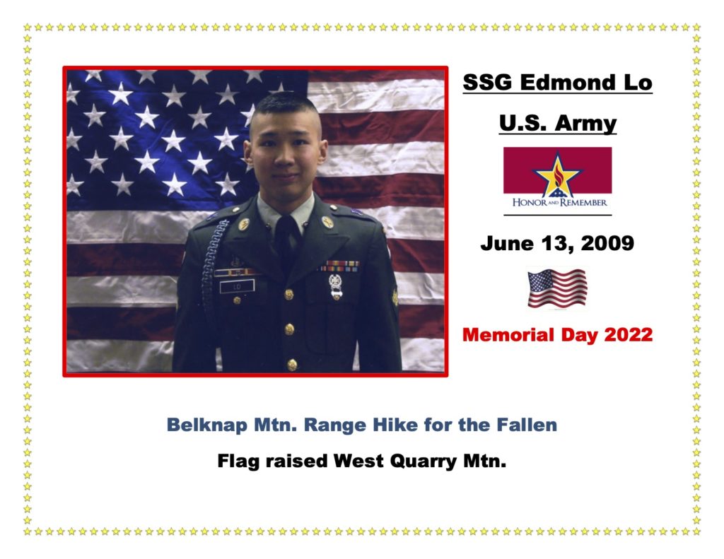 SSG Edmond Lo was a loved son, brother, and service member, who passed away at 23 years old on June 13th, 2009, when an improvised explosive device he was acting to neutralize detonated in Samarra City, Iraq. Edmond was the second youngest of six siblings and will be remembered for his perseverance, selflessness, and honor. Best said by his sister Selma, "He was quiet but fearless. He fought for what he believed in and served our country so selflessly.” Edmond was denied from joining the service multiple times prior to his enlistment due to a medical condition, but he did not give up, and he fought for what he believed in. Edmond started his service as a member of JROTC and worked his way up to Staff Sergeant.