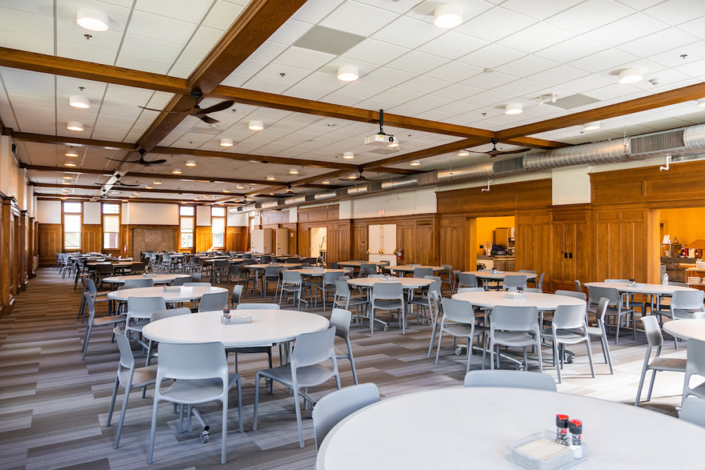 The newly renovated Masiello Dining Commons.