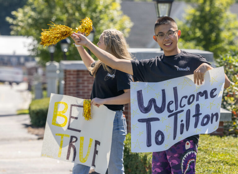 Tilton Students Welcoming Other Students
